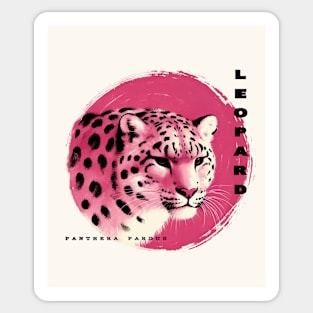 Pink leopard Sticker